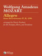 Allegro from Divertimento #4, K. 439b Trumpet, French horn and Trombone Trio cover